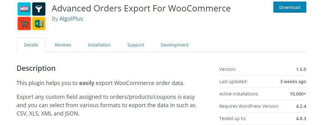 Advanced Order Export for WooCommerce