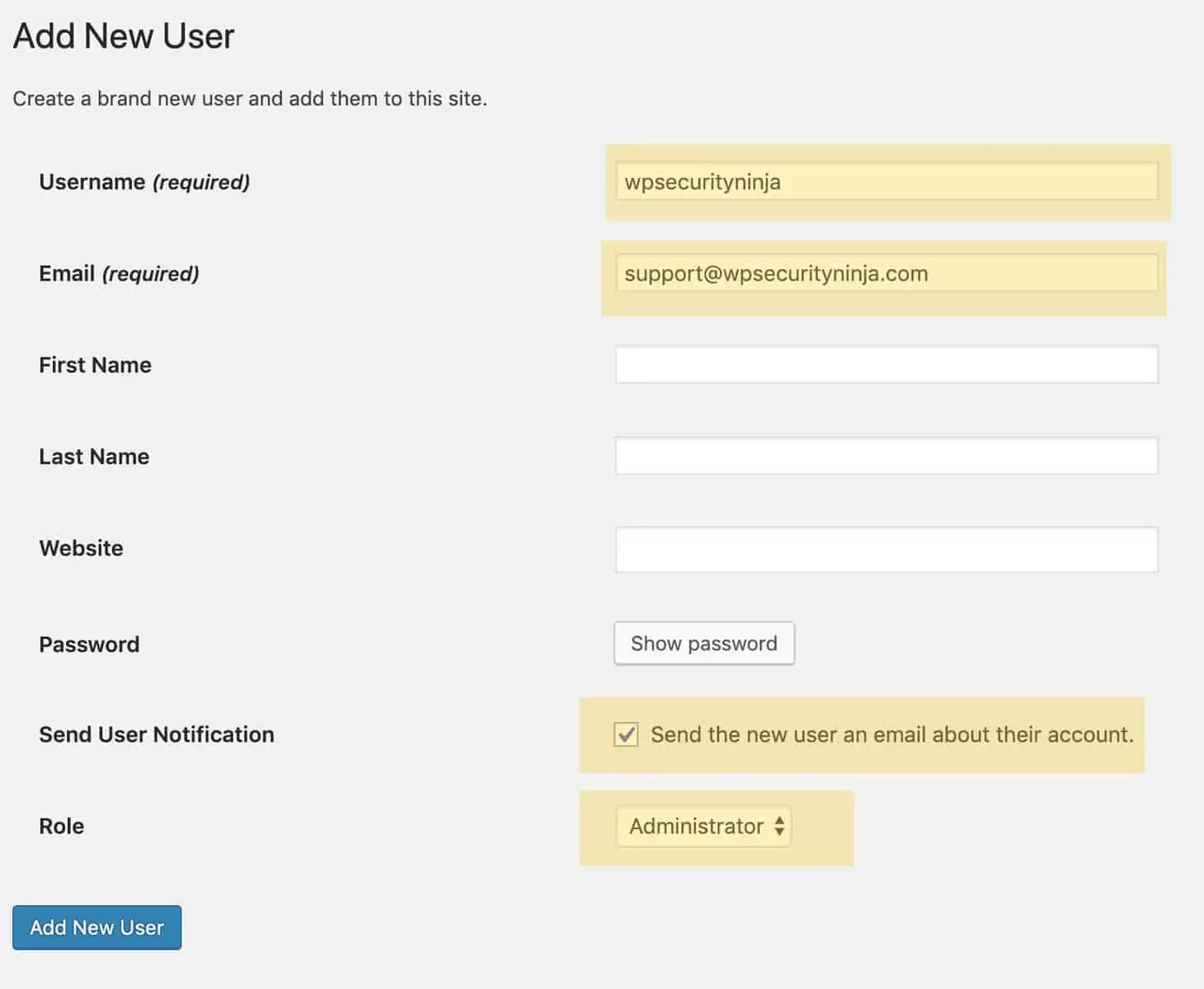 How to Add a New WordPress Administrator