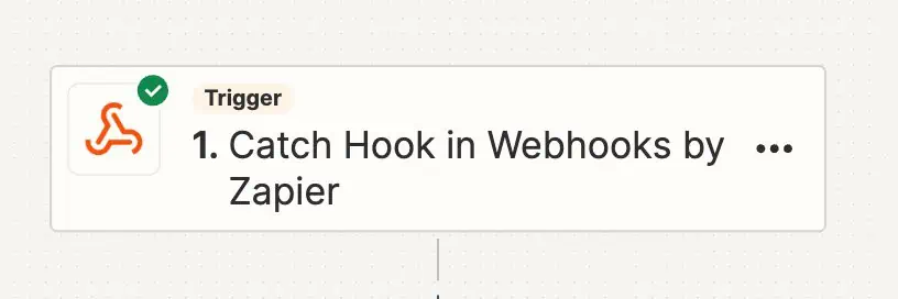 Catch Hook in Webhooks by Zapier