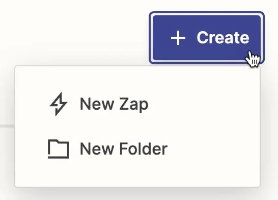 Create new Zap