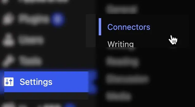 New Connectors page in WP7