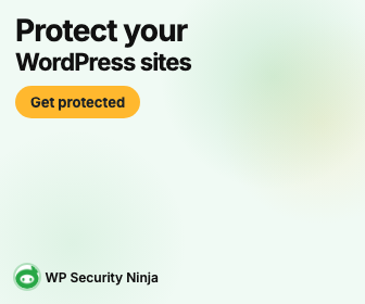 WP Security Ninja Large rectangle banner (mint)