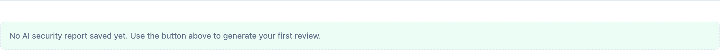 Previous reports list on Security Advisor