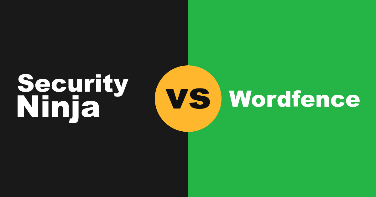 Security Ninja vs Wordfence