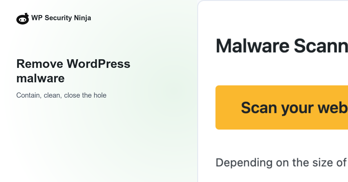 WordPress malware removal