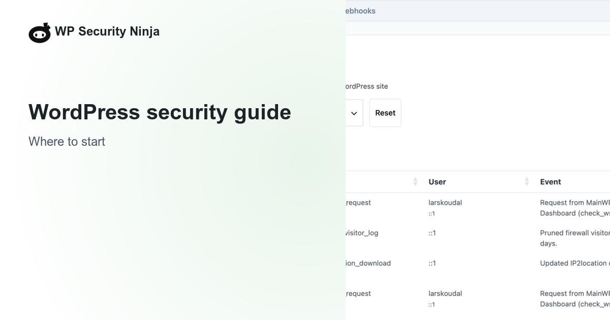 WordPress security guide