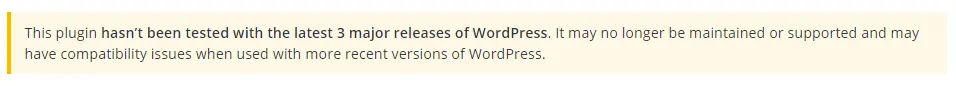 The plugin hasn't been updated in a long time now