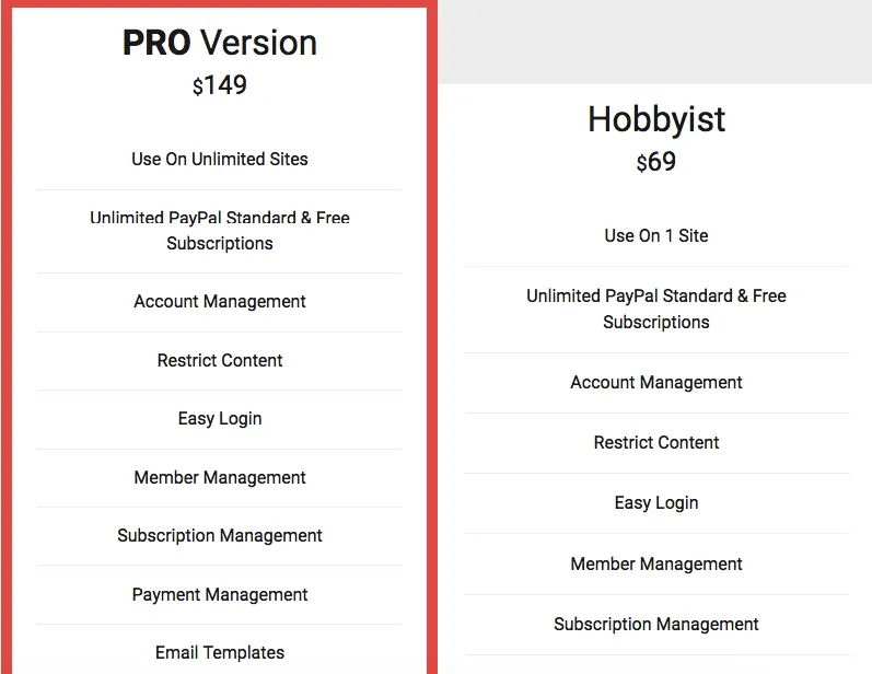 Choose between Pro or Hobbyist