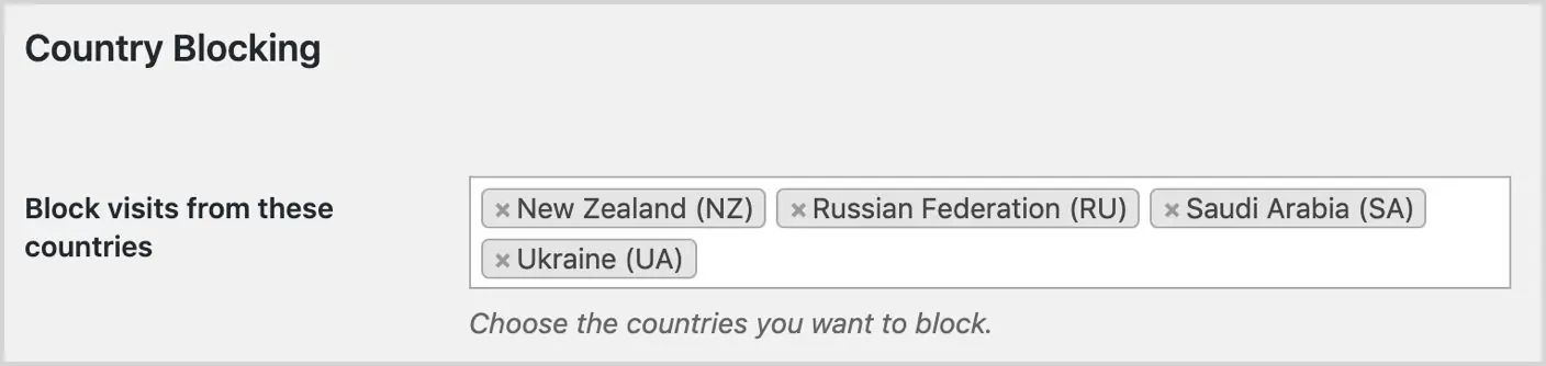 Country Blocking in WordPress