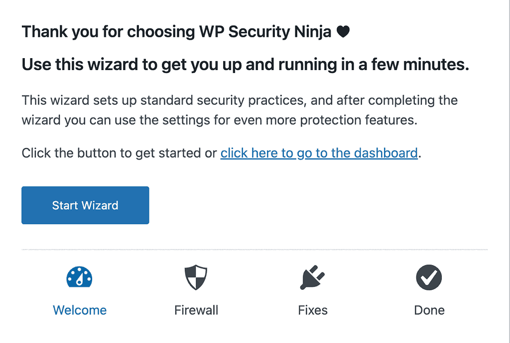 Security Ninja Wizard