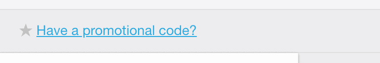 Have a promotional code?