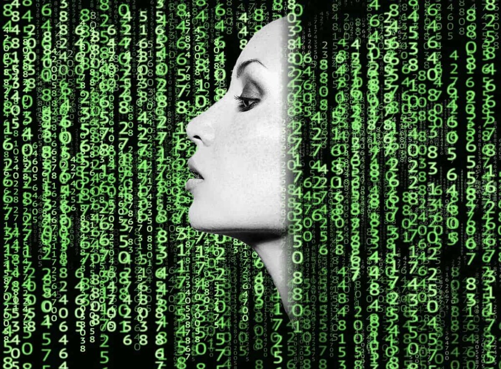 woman, code, matrix