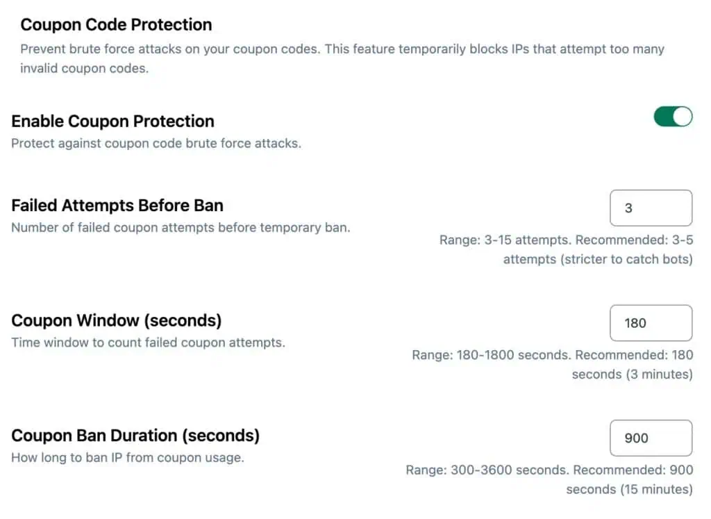 Coupon code abuse protection